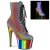 Pleaser ADORE-1020RC-REFL Plateau Stiefeletten Reflektion Chrom Bunt EU-36 / US-6