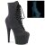 Pleaser ADORE-1020REFL Plateau Stiefeletten Reflektion Schwarz EU-40 / US-10