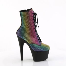 Pleaser ADORE-1020RS Plateau Stiefeletten Strass Bunt EU-37 / US-7