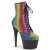 Pleaser ADORE-1020RS Plateau Stiefeletten Strass Bunt EU-38 / US-8