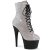 Pleaser ADORE-1020RS Plateau Stiefeletten Strass Silber EU-39 / US-9