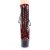 Pleaser ADORE-1020SP Plateau Stiefeletten Snake Rot EU-35 / US-5