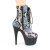 Pleaser ADORE-1020SP Plateau Stiefeletten Holo Snake Silber Bunt EU-37 / US-7
