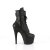 Pleaser ADORE-1020STR Plateau Stiefeletten Kunstleder Schwarz EU-39 / US-9