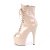 Pleaser ADORE-1021 Plateau Stiefeletten Lack Beige EU-41 / US-11