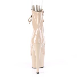Pleaser ADORE-1021 Plateau Stiefeletten Lack Beige EU-38 / US-8