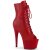 Pleaser ADORE-1021 Plateau Stiefeletten Kunstleder Rot EU-39 / US-9