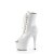 Pleaser ADORE-1021 Plateau Stiefeletten Lack Weiß EU-43 / US-13