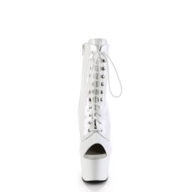 Pleaser ADORE-1021 Plateau Stiefeletten Lack Weiß...