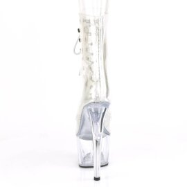 Pleaser ADORE-1021C Plateau Stiefeletten Transparent EU-36 / US-6