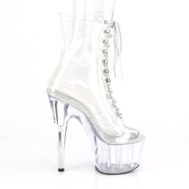 Pleaser ADORE-1021C Plateau Stiefeletten Transparent EU-36 / US-6