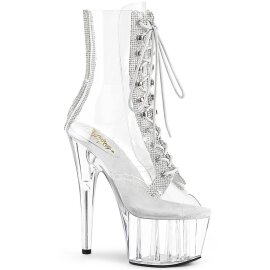 Pleaser ADORE-1021C-2 Plateau Stiefeletten Strass...