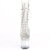 Pleaser ADORE-1021C-2 Plateau Stiefeletten Strass Transparent EU-39 / US-9