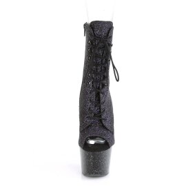 Pleaser ADORE-1021MG Plateau Stiefeletten Glitter Lila...