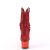 Pleaser ADORE-1029CHRS Plateau Stiefeletten Strass Chrom Rot EU-39 / US-9