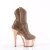 Pleaser ADORE-1029CHRS Plateau Stiefeletten Strass Chrom Rose-Gold EU-38 / US-8