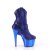 Pleaser ADORE-1029CHRS Plateau Stiefeletten Strass Chrom Blau EU-40 / US-10