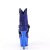 Pleaser ADORE-1029CHRS Plateau Stiefeletten Strass Chrom Blau EU-41 / US-11