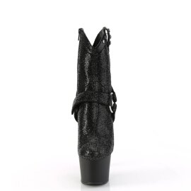 Pleaser ADORE-1029RS Plateau Stiefeletten Strass Chrom...