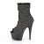 Pleaser ADORE-1031GM Plateau Stiefeletten Strass Mesh Schwarz EU-36 / US-6