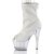 Pleaser ADORE-1031GM Plateau Stiefeletten Mesh Strass Weiß EU-39 / US-9