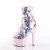 Pleaser ADORE-1031SSQ Plateau Stiefeletten Pailetten Chrom Rosa EU-36 / US-6