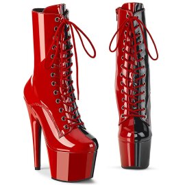 Pleaser ADORE-1040TT Plateau Stiefeletten Lack Schwarz...