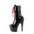 Pleaser ADORE-1040TT Plateau Stiefeletten Lack Schwarz Rot EU-36 / US-6