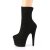 Pleaser ADORE-1042 Plateau Stiefeletten künstliches Wildleder Schwarz EU-40 / US-10