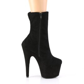 Pleaser ADORE-1042 Plateau Stiefeletten künstliches Wildleder Schwarz EU-37 / US-7