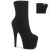 Pleaser ADORE-1042 Plateau Stiefeletten künstliches Wildleder Schwarz EU-39 / US-9