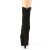 Pleaser ADORE-1042 Plateau Stiefeletten künstliches Wildleder Schwarz EU-39 / US-9
