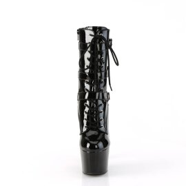 Pleaser ADORE-1043 Plateau Stiefeletten Lack Schwarz...