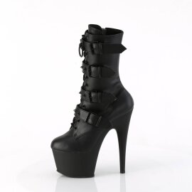 Pleaser ADORE-1046 Plateau Stiefeletten Kunstleder Schwarz EU-40 / US-10