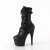 Pleaser ADORE-1046 Plateau Stiefeletten Kunstleder Schwarz EU-36 / US-6