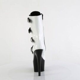 Pleaser ADORE-1046TT Plateau Stiefeletten Lack Weiß EU-37 / US-7