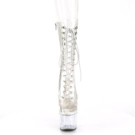 Pleaser ADORE-1050C Plateau Stiefeletten Transparent...