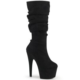 Pleaser ADORE-1061 Plateau Kniestiefel künstliches...