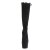 Pleaser ADORE-2008 Plateau Kniestiefel künstliches Wildleder Schwarz EU-41 / US-11