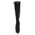 Pleaser ADORE-2008 Plateau Kniestiefel künstliches Wildleder Schwarz EU-41 / US-11