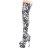 Pleaser ADORE-3000DP Plateau Overknee Stiefel Schwarz Weiß EU-35 / US-5