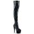 Pleaser ADORE-3000HWR Plateau Overknee Stiefel Holo Schwarz EU-41 / US-11