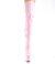 Pleaser ADORE-3000HWR Plateau Overknee Stiefel Holo Rosa EU-44 / US-14