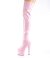 Pleaser ADORE-3000HWR Plateau Overknee Stiefel Holo Rosa EU-35 / US-5