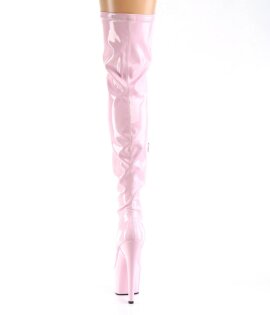 Pleaser ADORE-3000HWR Plateau Overknee Stiefel Holo Rosa EU-37 / US-7