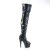 Pleaser ADORE-3011HWR Plateau Overknee Stiefel Holo Schwarz EU-40 / US-10