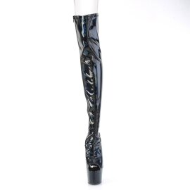 Pleaser ADORE-3011HWR Plateau Overknee Stiefel Holo...