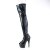 Pleaser ADORE-3011HWR Plateau Overknee Stiefel Holo Schwarz EU-36 / US-6