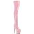Pleaser ADORE-3011HWR Plateau Overknee Stiefel Holo Rosa EU-41 / US-11