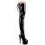 Pleaser ADORE-3017 Plateau Overknee Stiefel Lack Schwarz EU-40 / US-10